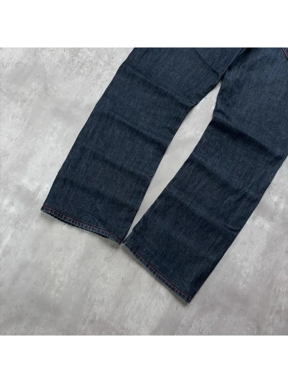 Y2K Dark Wash True Religion Grunge Gothiv Straight Denim Jeans